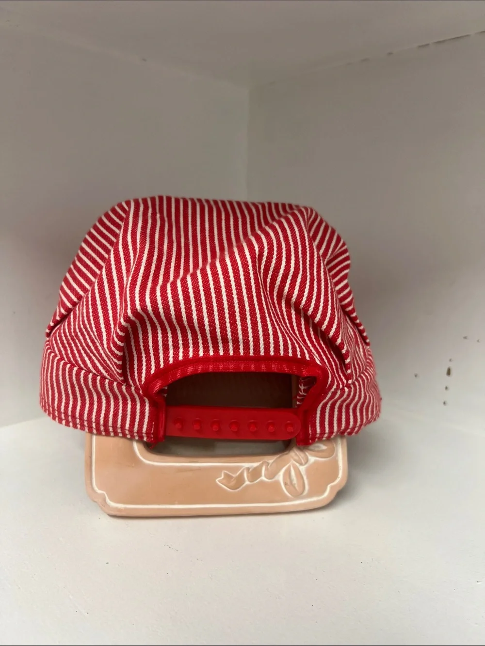 OshKosh B'gosh Red and White Striped Kids Cap